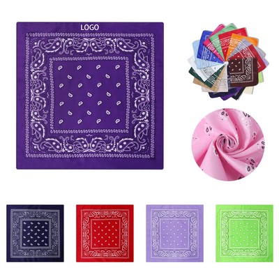 Polyester Full Color Square Bandanas